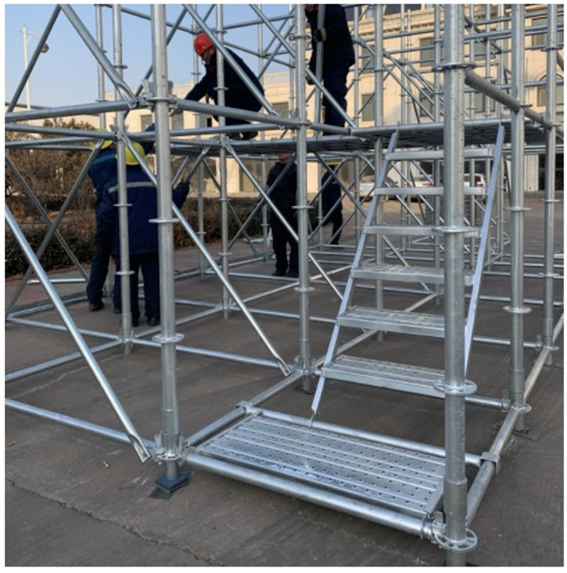 Pele ho galvanized-scaffolding-staircase-for-scaffolding